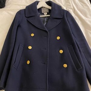 J.Crew Nello Gori Stadium Cloth Peacoat